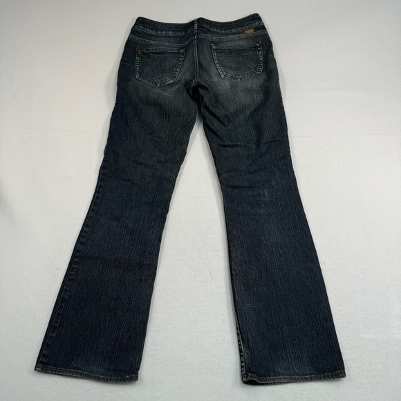 Silver Bootcut Flare Julia Jeans Womens Size 29X32 Dark Wash Mid Rise - Picture 4 of 14